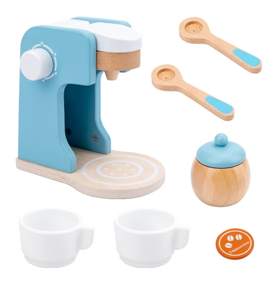 Cafetera Kids - Set de Juego de Café de Madera con Accesorios
