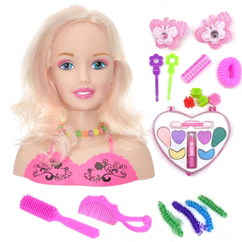 GlamGal Makeup - Set de Maquillaje y Muñeca para Pequeñas Estilistas