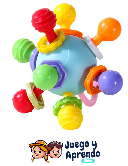 Sonajero Táctil Mágico - Estimulación Sensorial para Bebés 👶🎉