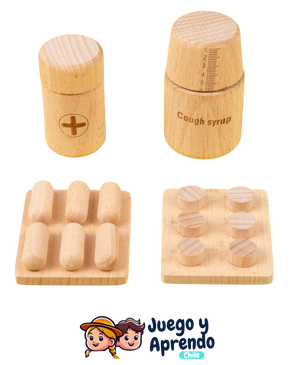 Kit de Herramientas de Doctor de Madera, accesorios médicos