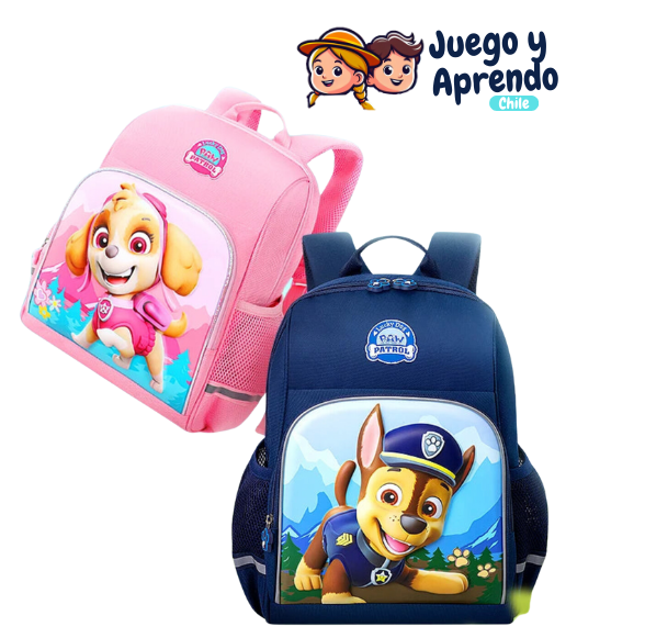 Mochila Paw Patrol Chase y Skye - ¡Lleva tus Aventuras!