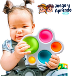 Tablero de Ejercicios Montessori - Juguetes Sensoriales para Bebés 🌈🧩