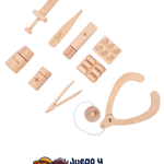 Kit de Herramientas de Doctor de Madera, accesorios médicos