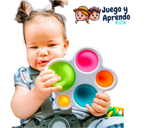Tablero de Ejercicios Montessori - Juguetes Sensoriales para Bebés 🌈🧩