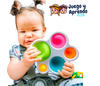 Tablero de Ejercicios Montessori - Juguetes Sensoriales para Bebés 🌈🧩