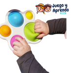 Tablero de Ejercicios Montessori - Juguetes Sensoriales para Bebés 🌈🧩