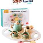 Té de la Tarde de Madera - Juego de Simulación para Niños