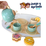 Té de la Tarde de Madera - Juego de Simulación para Niños