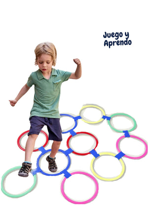 Rayuela con Anillos de Salto para Niños
