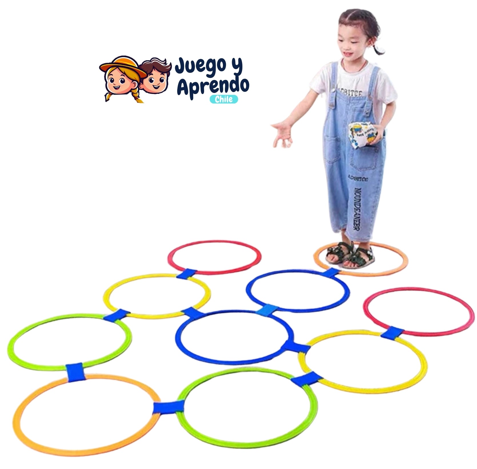 Rayuela con Anillos de Salto para Niños