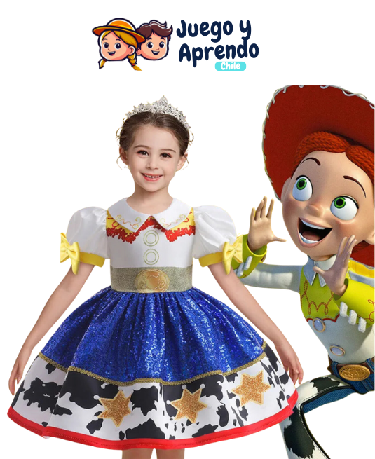 Vestido Vaquero Jessie de Toy Story para Niñas