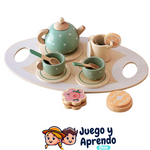 Té de la Tarde de Madera - Juego de Simulación para Niños