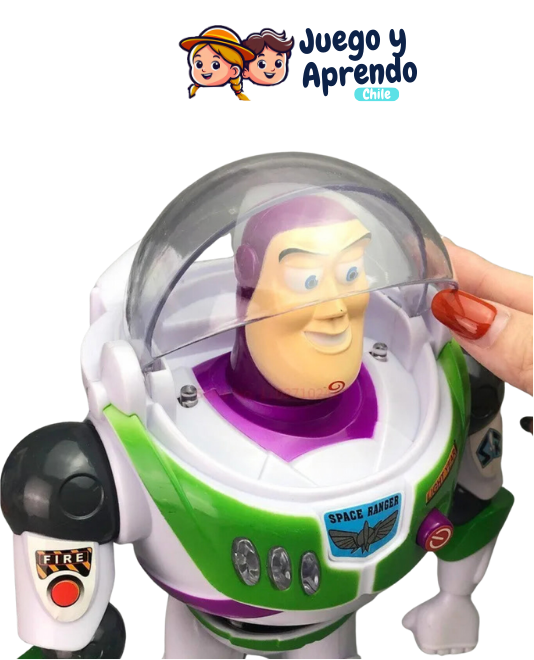  Aventuras en el Espacio - Figura de Acción Buzz Lightyear con Luces y Sonidos