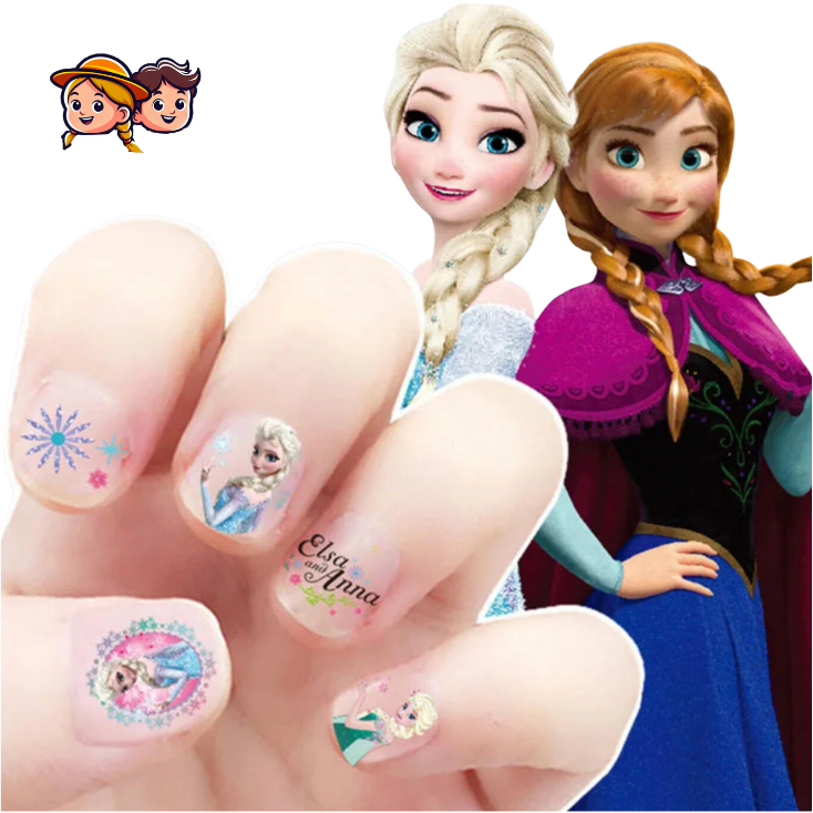 Set de Maquillaje y Pegatinas de Uñas de Frozen