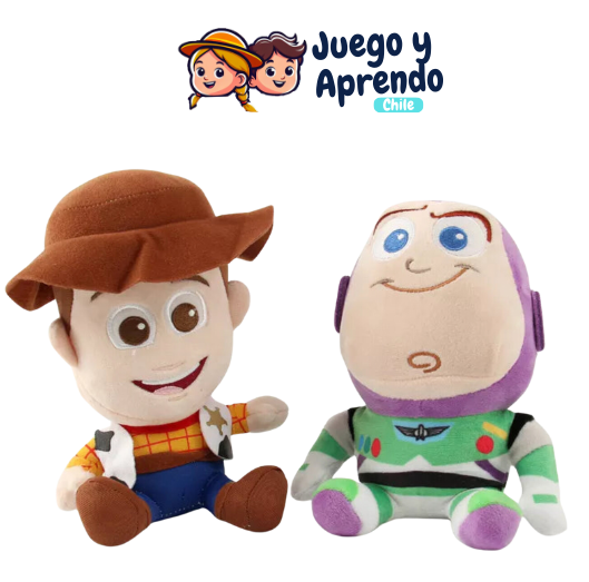 Aventuras Peluche de Woody y Buzz Lightyear de Toy Story (18cm)
