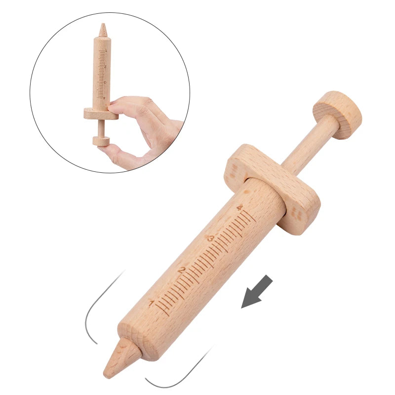 Kit de Herramientas de Doctor de Madera, accesorios médicos