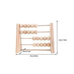 Ábaco de Madera Natural - Juguete Educativo para Aprendizaje Temprano 🌳🧮