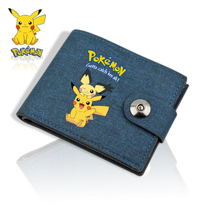 Cartera de Lona -  Estampado de Pikachu