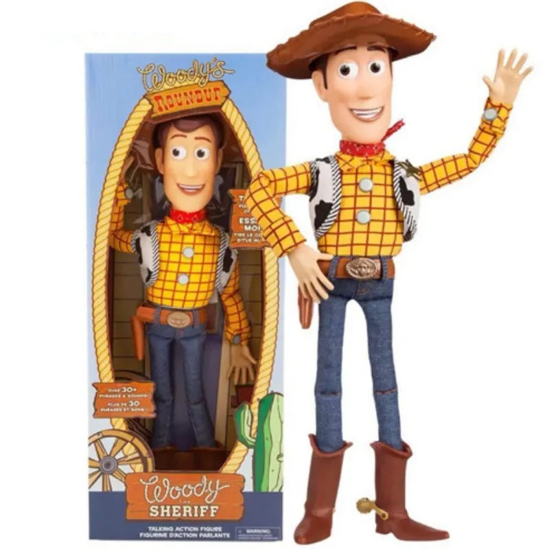¡Hablamos de Aventuras! - Figura de Acción Parlante de Woody de Toy Story 4
