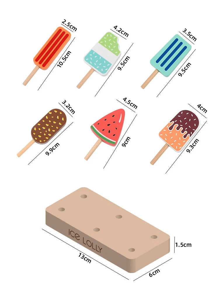 Helado de Madera Dulce - Juego de Cocina