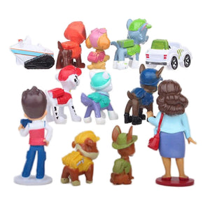 Conjunto de 12 Figuras de Acción de Paw Patrol - Los Cachorros Favoritos