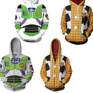 Polerón Estampado 3D Toy Story Buzz Lightyear y Woody