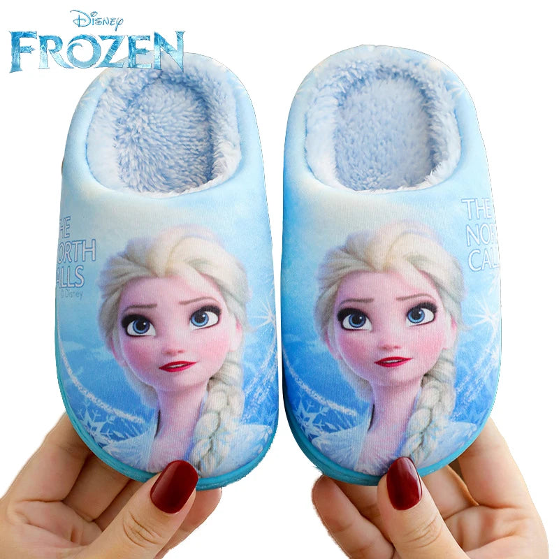 Pantuflas de Algodón de la Princesa Elsa de Frozen para Niños