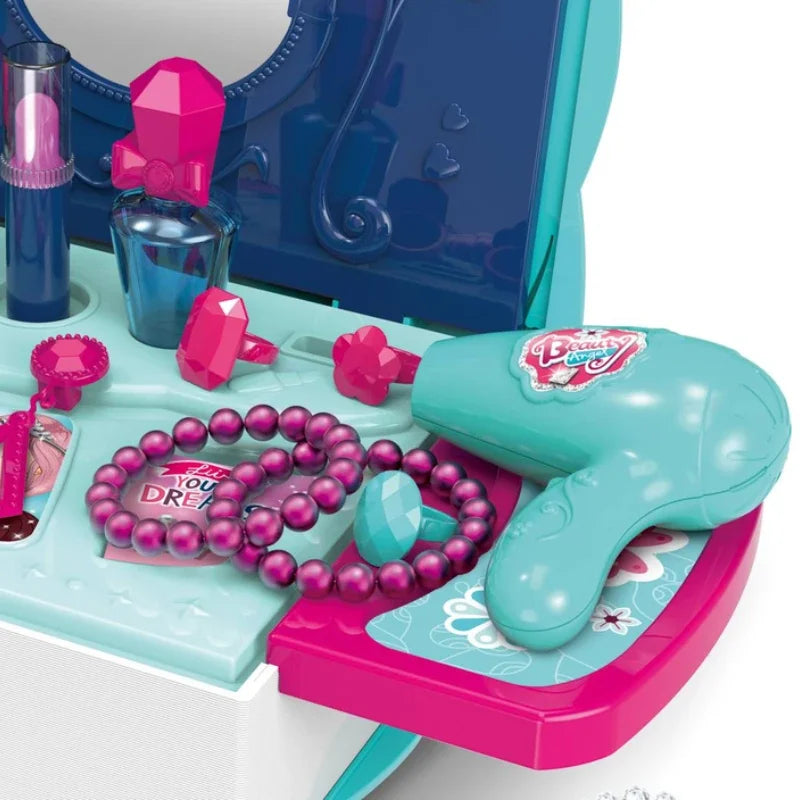 Glamour Princess Vanity Set - Maletín de Juegos de Princesa