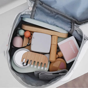 Set de Maquillaje y Peluquería de Madera